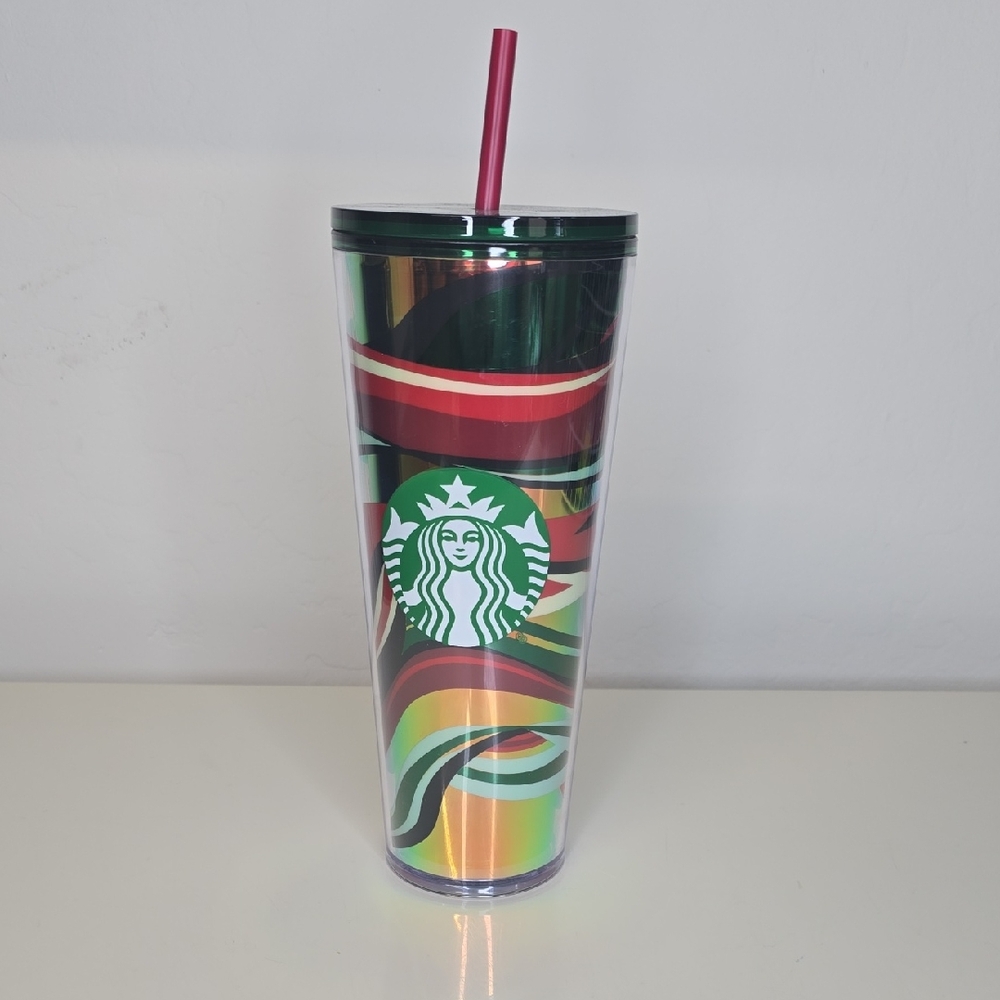 Starbucks Multicolor Tumbler with Straw